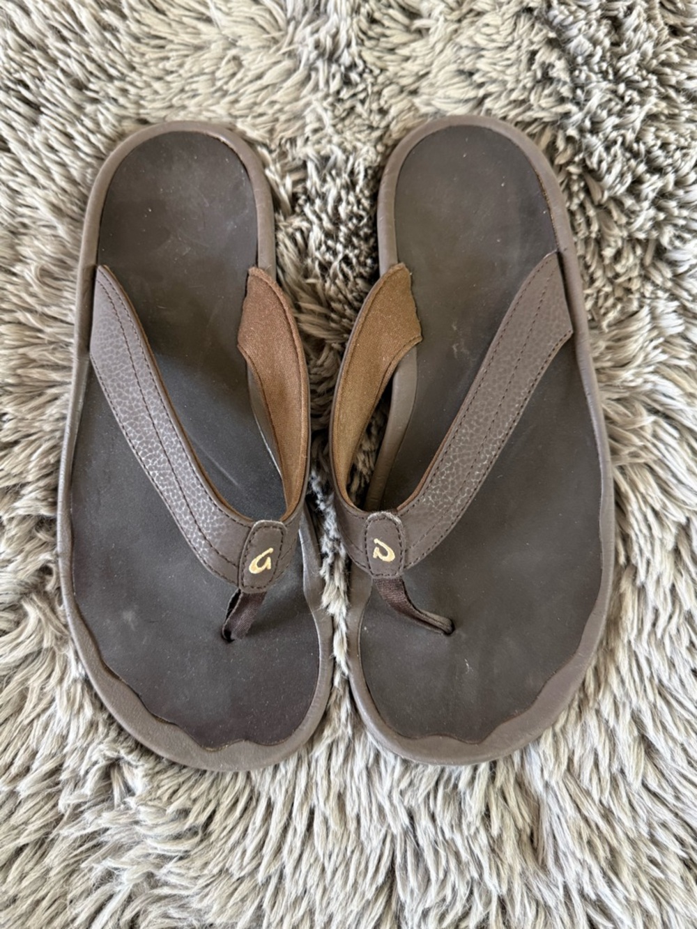 Olukai Brown Flip Flops Women’s Size 9 Comfort Thong Sandals
